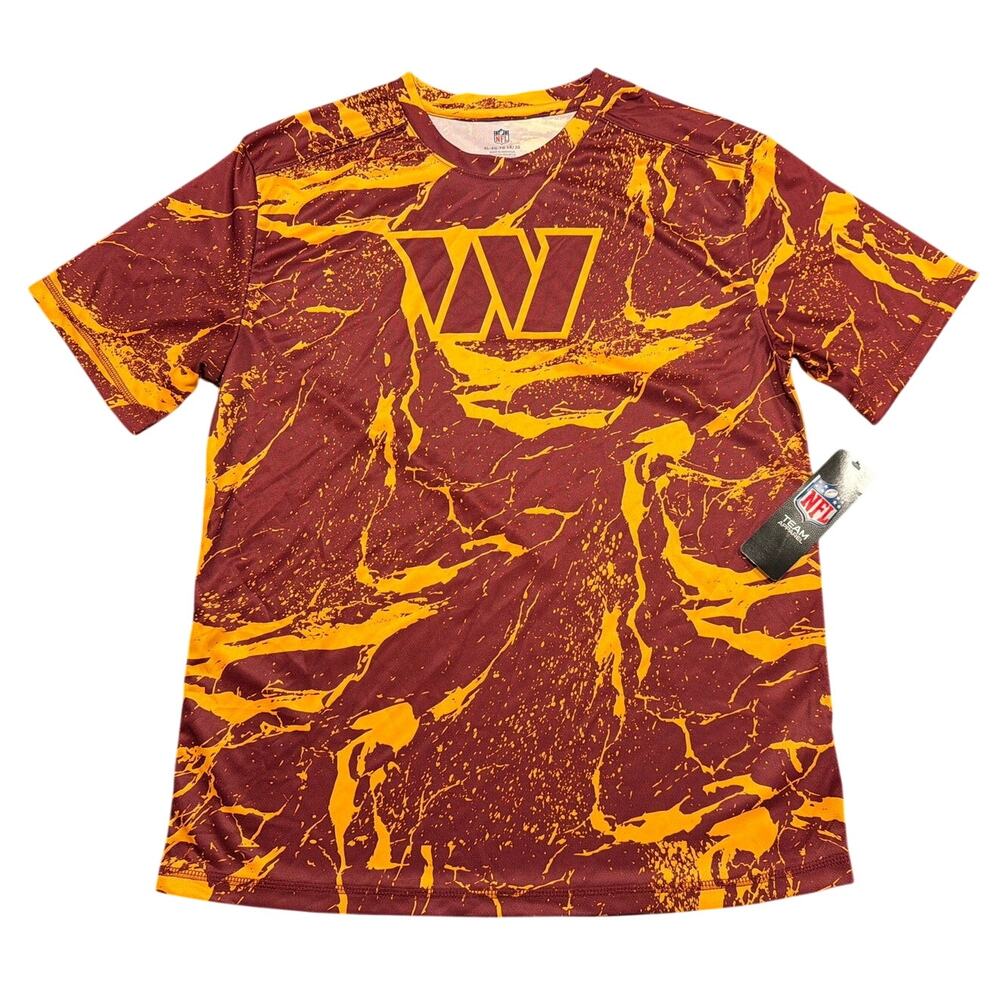 NWT NFL Washington Commanders, Marble Performance T-Shirt, Youth XL 18/20